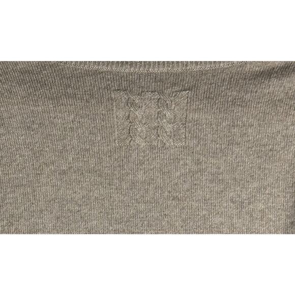 Nili Lotan 100% Brown Cashmere V-Neck Knit Sweater Sz S Quiet Luxury Cozy Chic - Picture 4 of 6